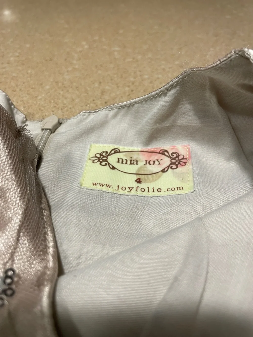 Mia Joy-Joyfolie Girls' Shimmery Gold Party Dress with Sequin Trim-1920’s